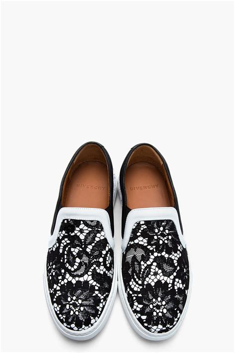 givenchy black and white lace skate shoes|Givenchy paris sneakers.